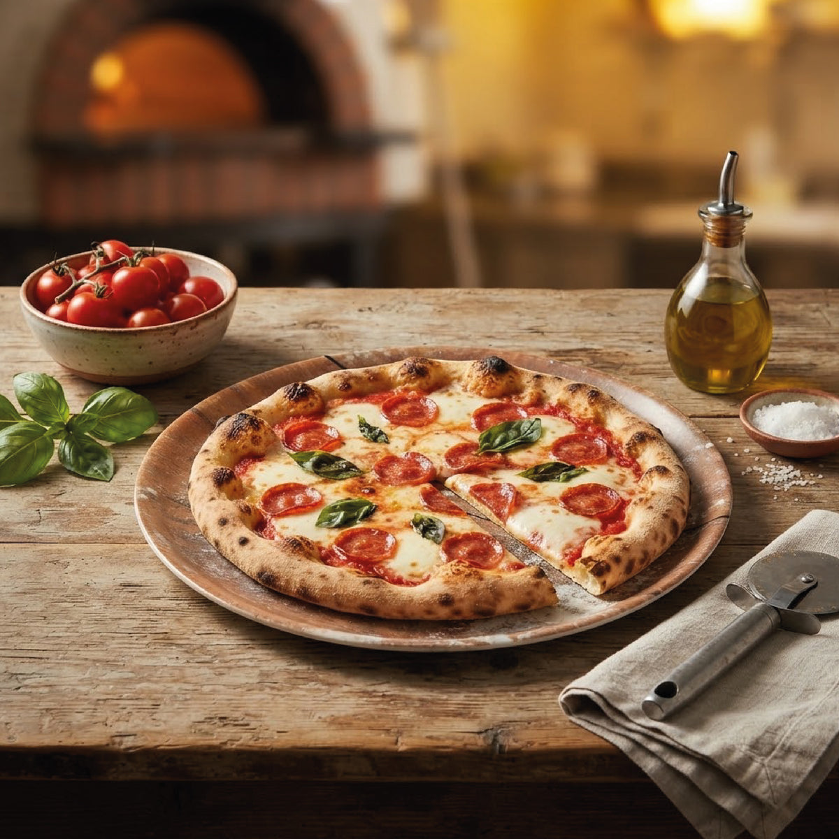 RUSTICA PLATO PARA PIZZA 33 cm