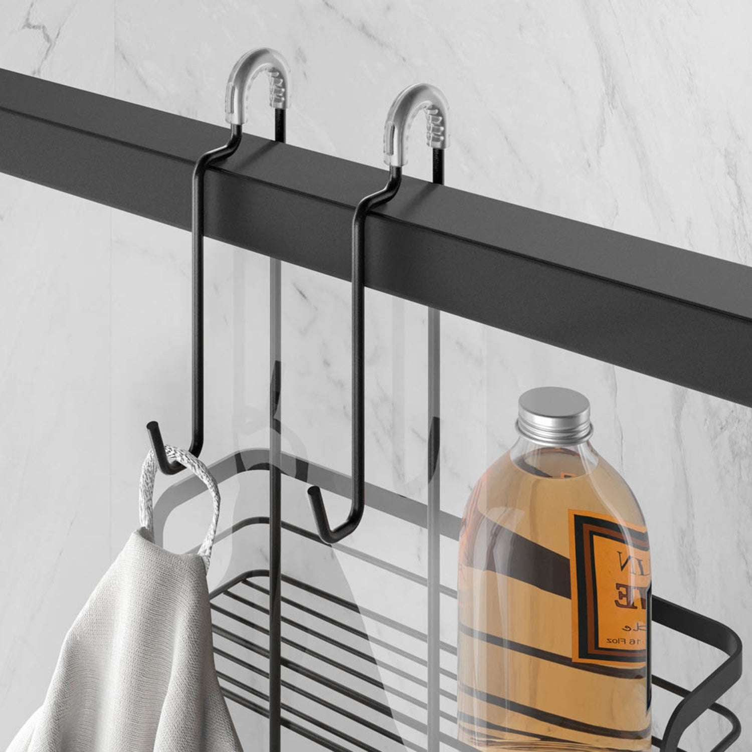 Organizador ducha 2 niveles Origin Lava Metaltex Italia. image 2