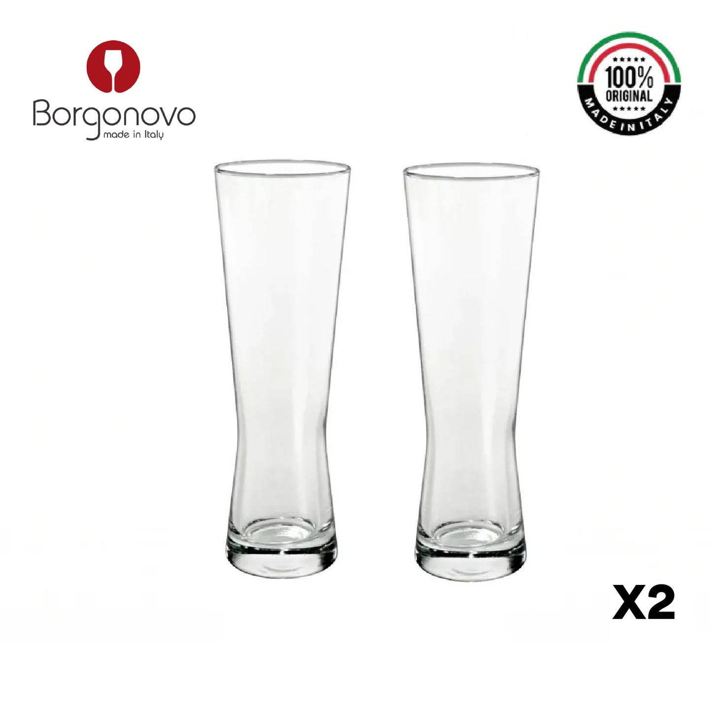 Copa Cervecera Monaco Borgonovo Italia Set x 2.