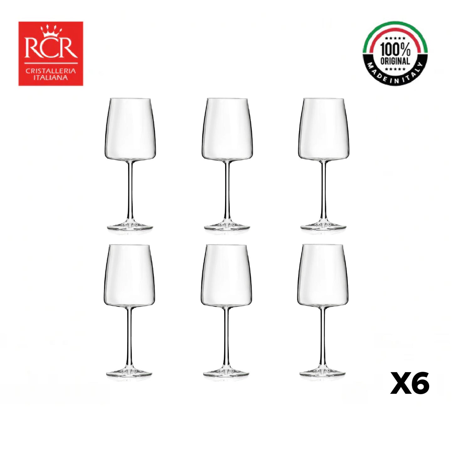 Copa Cristal Essential 43 cl SET X6 RCR ITALIA