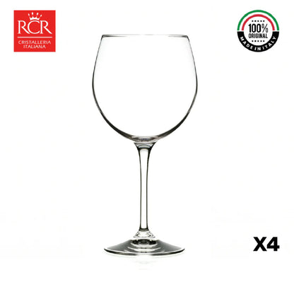 Copa Ginebra Invino 670 Cc Cristal Rcr Italia Set x 4