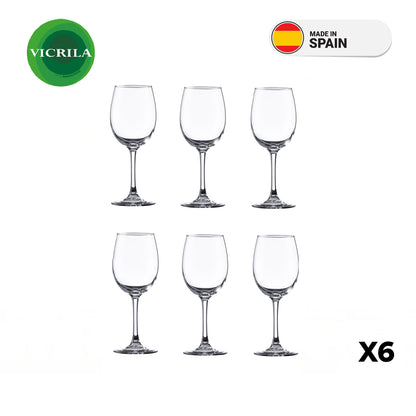 Copa Vino vidrio Templado Syrah 350cc Set X6