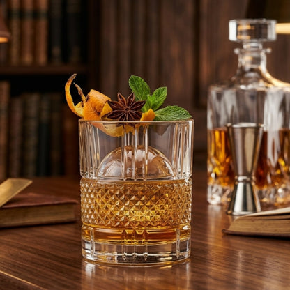 Vaso Corto Cristal Whiskey Brillante setx6 RCR Italia.