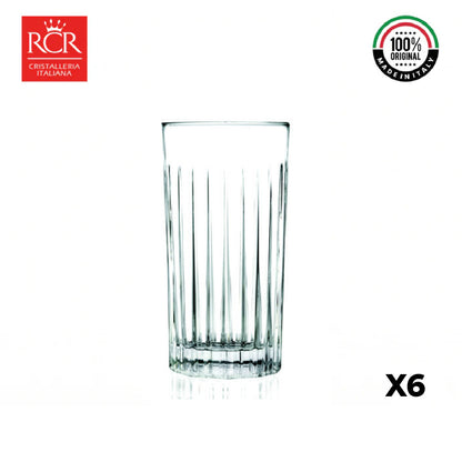 Vaso Cristal Timeless Largo 440 cc RCR Set X6