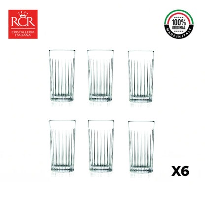 Vaso Cristal Timeless Largo 440 cc RCR Set X6
