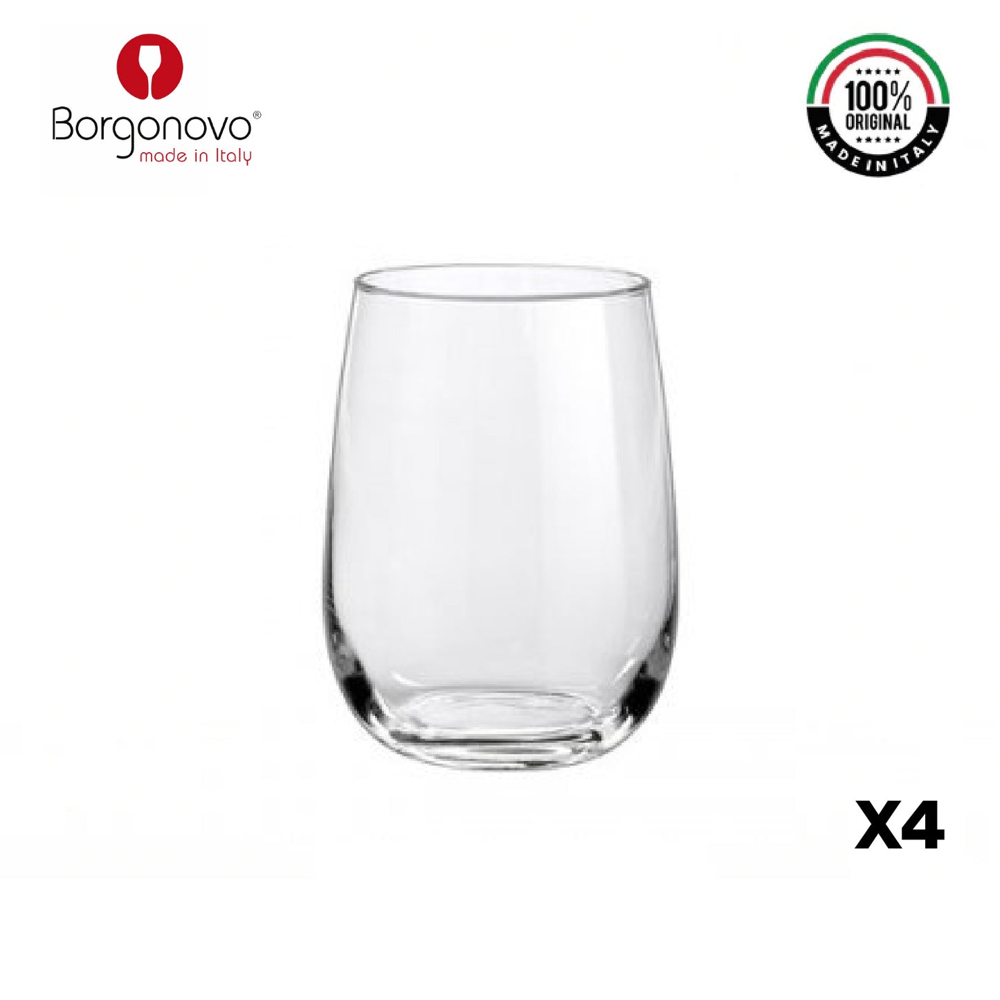 Vaso Ducale 380cc Estuche x 4