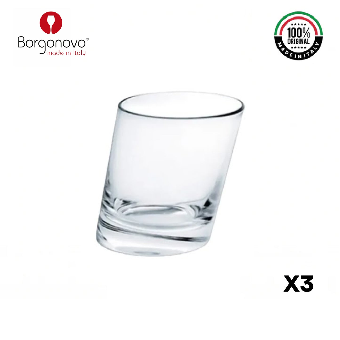 Vaso Pisa Borgonovo Italia Set x 3
