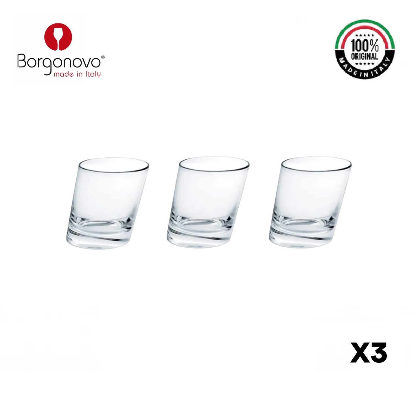 Vaso Pisa Borgonovo Italia Set x 3