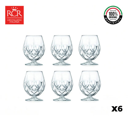 Copa Cristal Brandy Coñac Alkemist set x 6