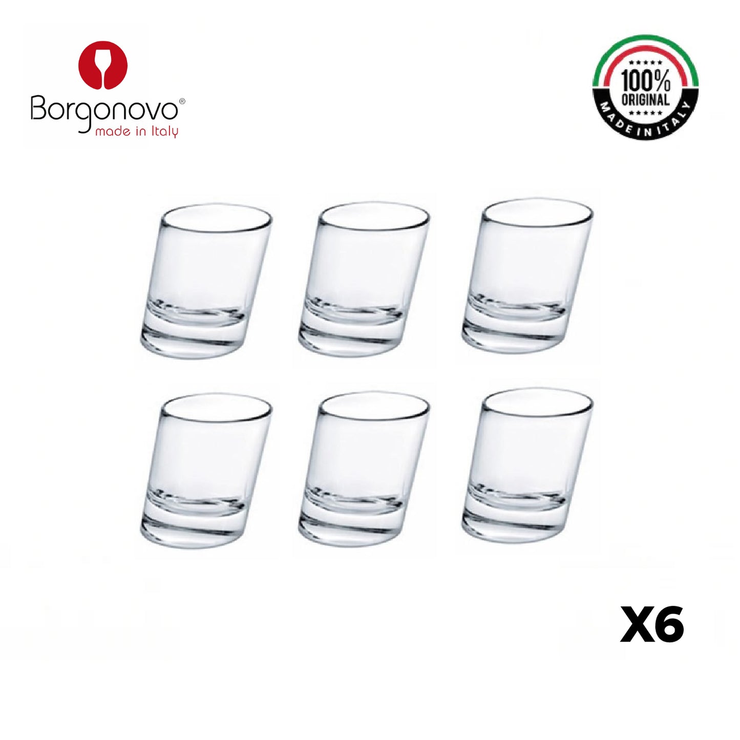 Vaso Pisa Shot Set X 6