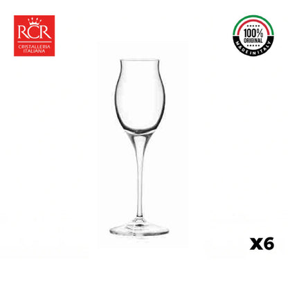 Copa Cristal Aperitivo Grappa Invino Set X6 Rcr Italia