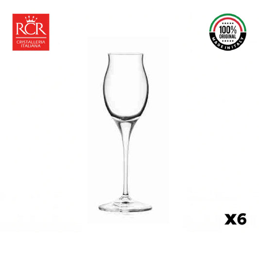 Copa Cristal Aperitivo Grappa Invino Set X6 Rcr Italia