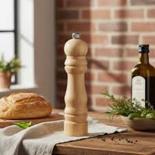 Pimentero en madera  Molino en ceramica 17 cm
