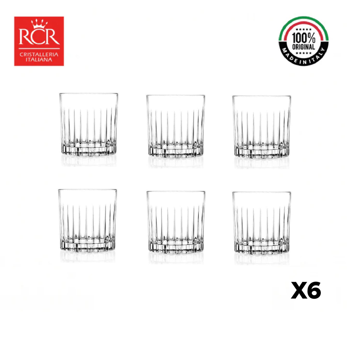 Vaso Corto Cristal Timeless 360cc Set x 6
