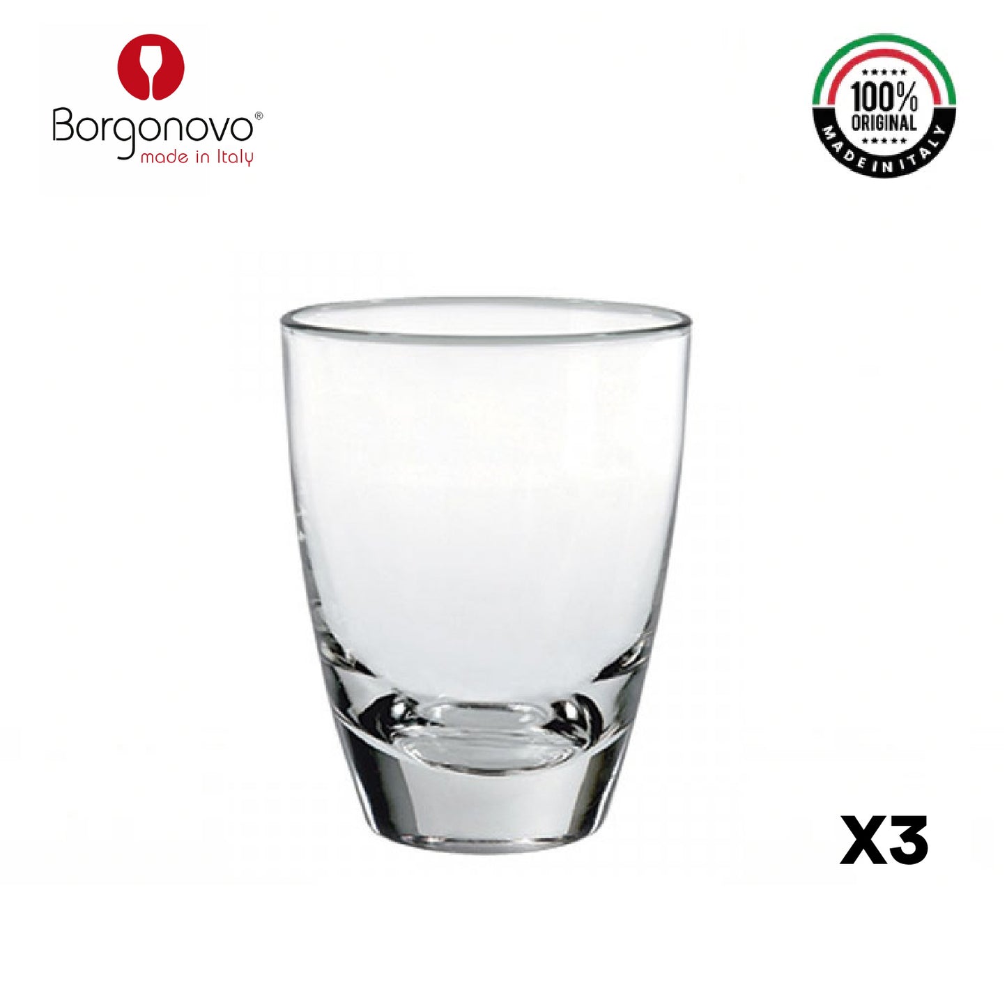 Vaso Alpi 290cc Set x 3